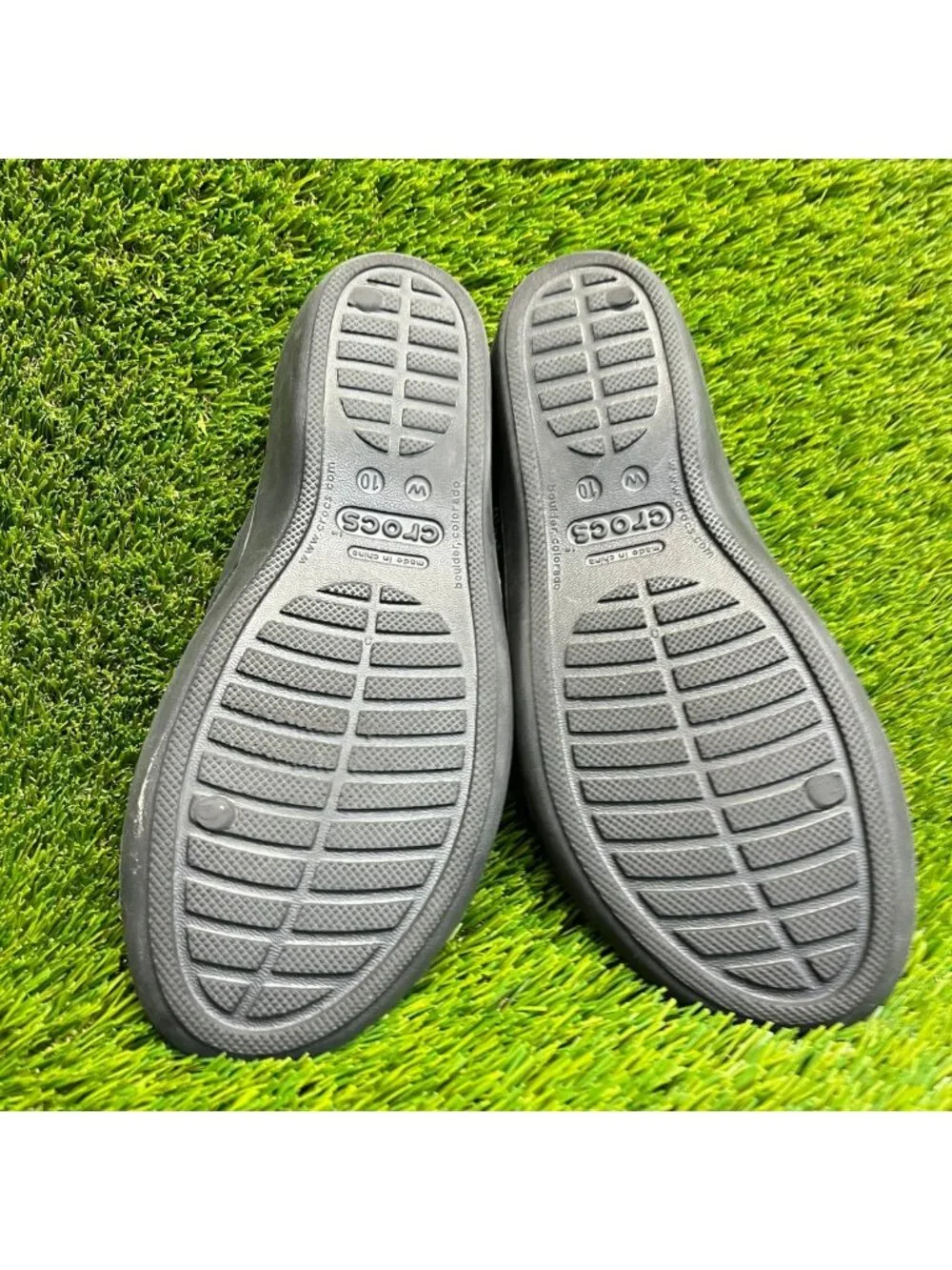 Crocs Patricia II Womens Size 10 Black Beach Casual Strappy Wedge Slide Sandals